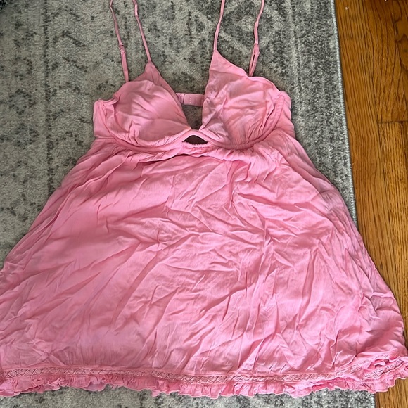 light pink size small babydoll dress - Picture 1 of 6